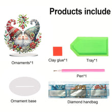 Load image into Gallery viewer, Christmas Table Top Diamond Painting Ornament Kits for Home Office Desktop Decor
