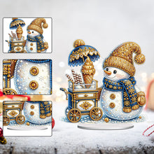 Load image into Gallery viewer, Christmas Table Top Diamond Painting Ornament Kits for Home Office Desktop Decor
