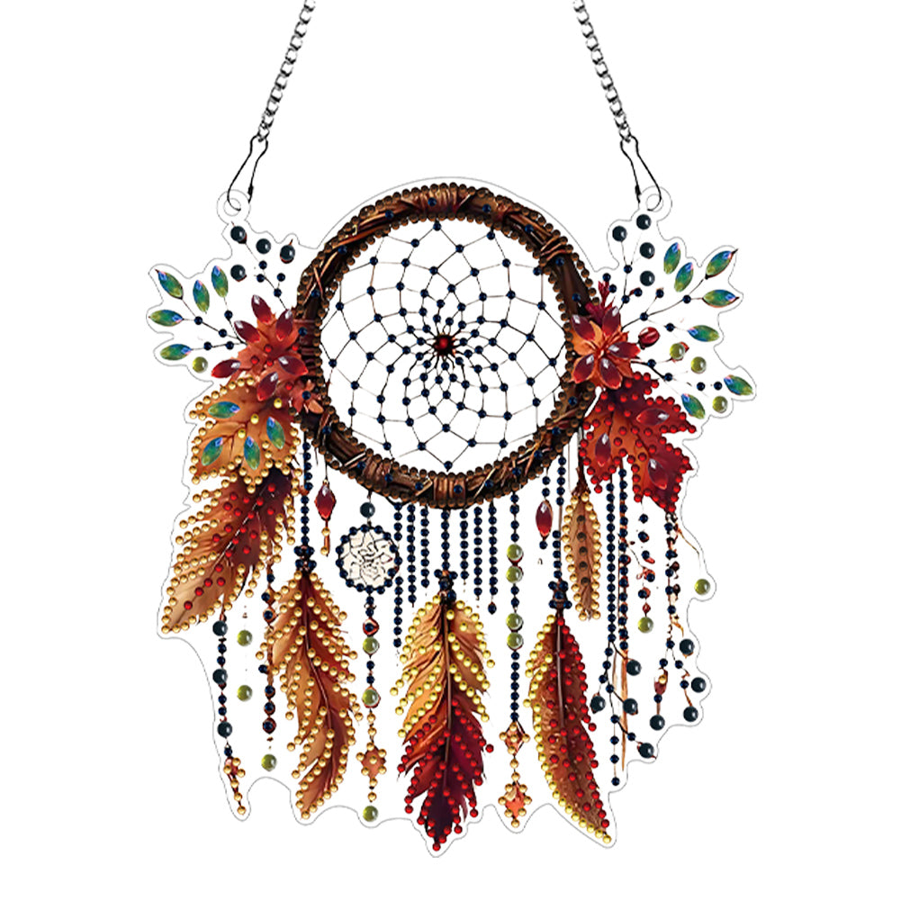 Acrylic Diamond Painting Hanging Pendant Rhinestone Diamond Art Window Pendants