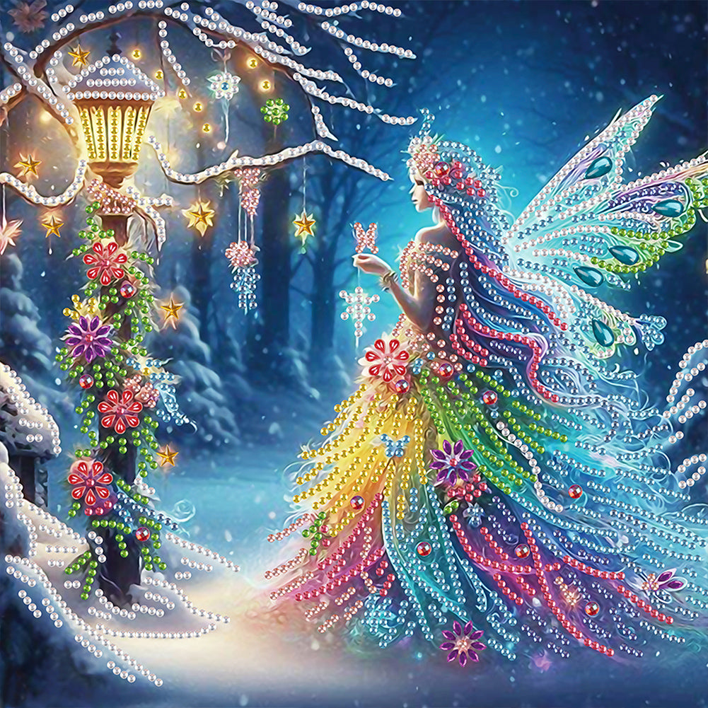 Diamond Painting - Partial Special Shaped - Winged fairy (30*30CM)