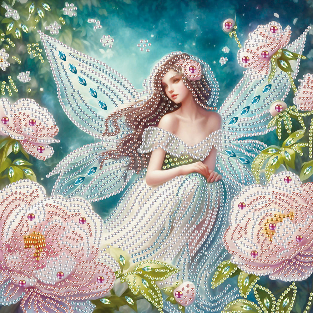 Diamond Painting - Partial Special Shaped - Winged fairy (30*30CM)