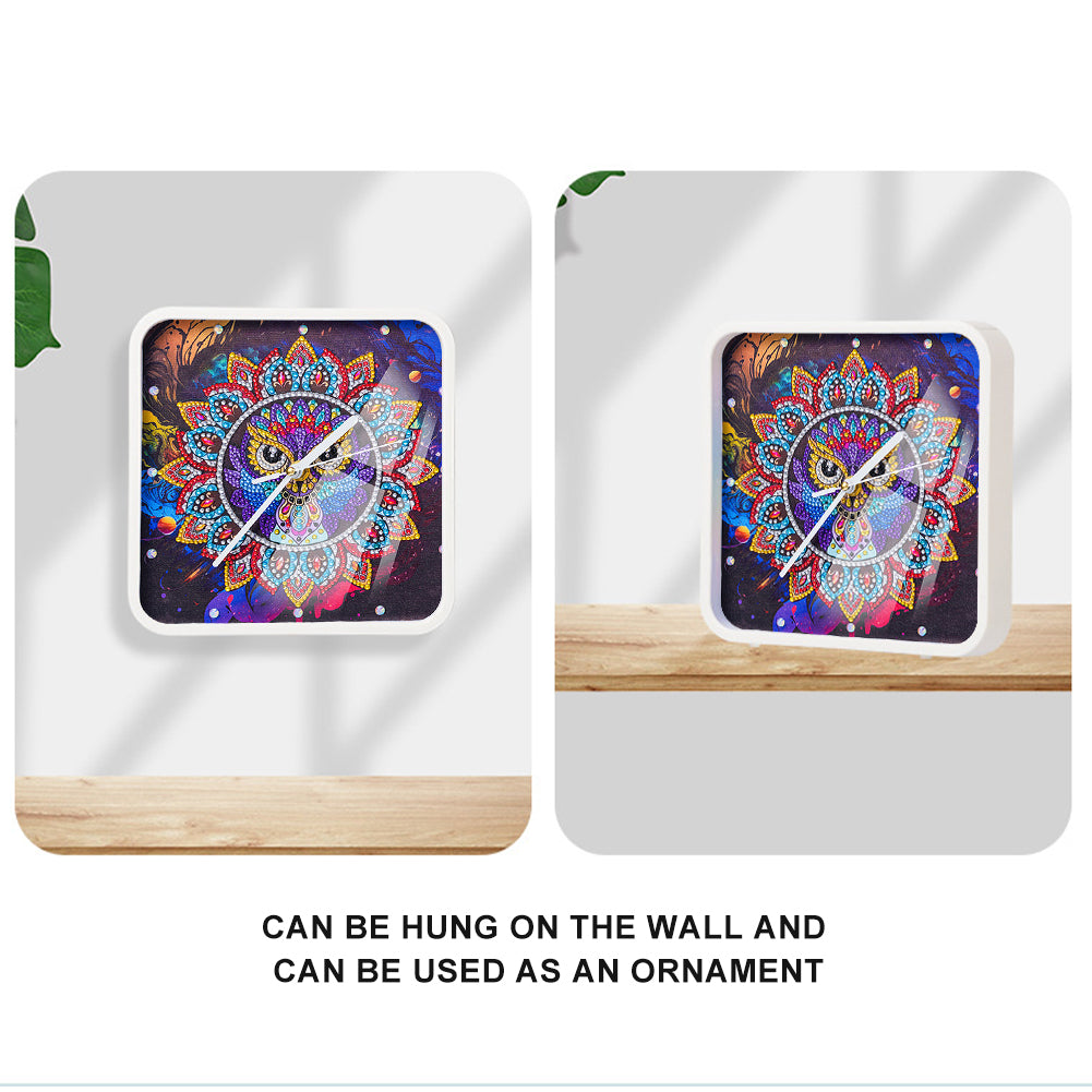 Christmas Special Shape DIY Crystal Diamond Clock Diamond Art Clock Pendants Kit