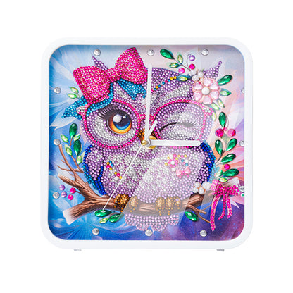Christmas Special Shape DIY Crystal Diamond Clock Diamond Art Clock Pendants Kit