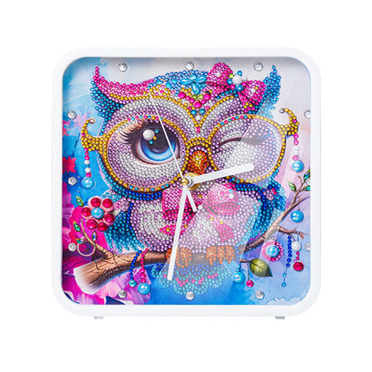 Christmas Special Shape DIY Crystal Diamond Clock Diamond Art Clock Pendants Kit