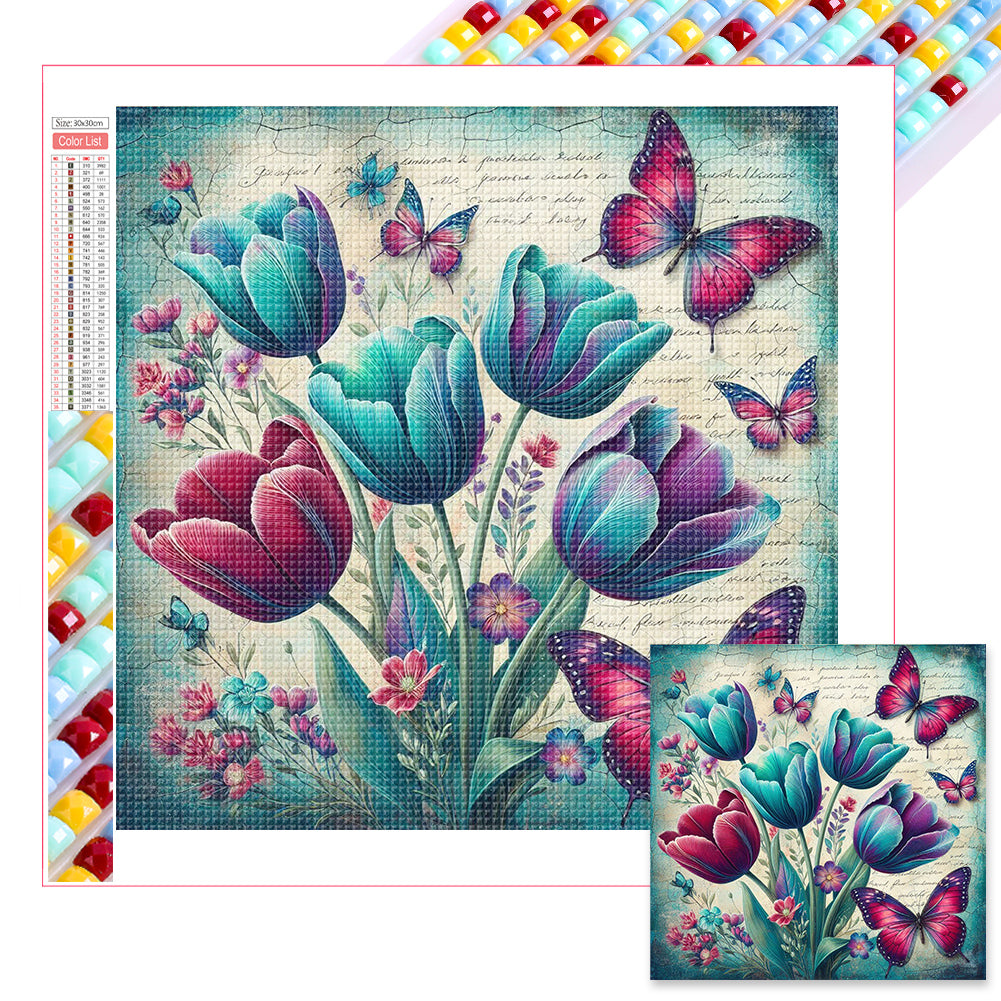 Diamond Painting - Full Square - Flowers (30*30CM)