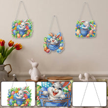 Load image into Gallery viewer, Snowflake Diamond Painting Hanging Pendant 5D DIY Diamond Painting Dots Pendant
