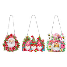 Load image into Gallery viewer, Snowflake Diamond Painting Hanging Pendant 5D DIY Diamond Painting Dots Pendant
