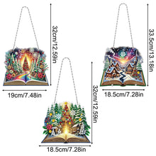 Load image into Gallery viewer, Snowflake Diamond Painting Hanging Pendant 5D DIY Diamond Painting Dots Pendant
