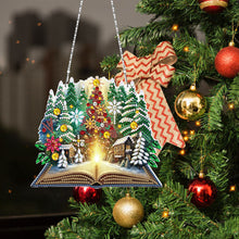Load image into Gallery viewer, Snowflake Diamond Painting Hanging Pendant 5D DIY Diamond Painting Dots Pendant
