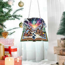 Load image into Gallery viewer, Snowflake Diamond Painting Hanging Pendant 5D DIY Diamond Painting Dots Pendant
