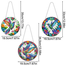 Load image into Gallery viewer, Snowflake Diamond Painting Hanging Pendant 5D DIY Diamond Painting Dots Pendant
