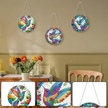 Load image into Gallery viewer, Snowflake Diamond Painting Hanging Pendant 5D DIY Diamond Painting Dots Pendant
