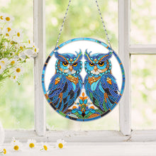 Load image into Gallery viewer, Snowflake Diamond Painting Hanging Pendant 5D DIY Diamond Painting Dots Pendant
