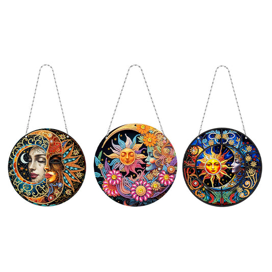 Snowflake Diamond Painting Hanging Pendant 5D DIY Diamond Painting Dots Pendant