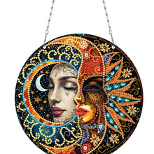 Load image into Gallery viewer, Snowflake Diamond Painting Hanging Pendant 5D DIY Diamond Painting Dots Pendant
