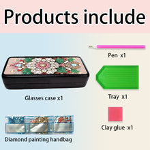 Load image into Gallery viewer, Butterfly Diamond Painting Eyeglasses Case Glasses Storage Case for Friends Gift
