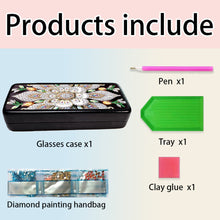 Load image into Gallery viewer, Butterfly Diamond Painting Eyeglasses Case Glasses Storage Case for Friends Gift
