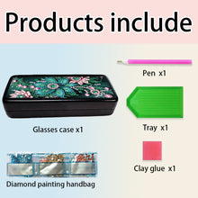 Load image into Gallery viewer, Butterfly Diamond Painting Eyeglasses Case Glasses Storage Case for Friends Gift
