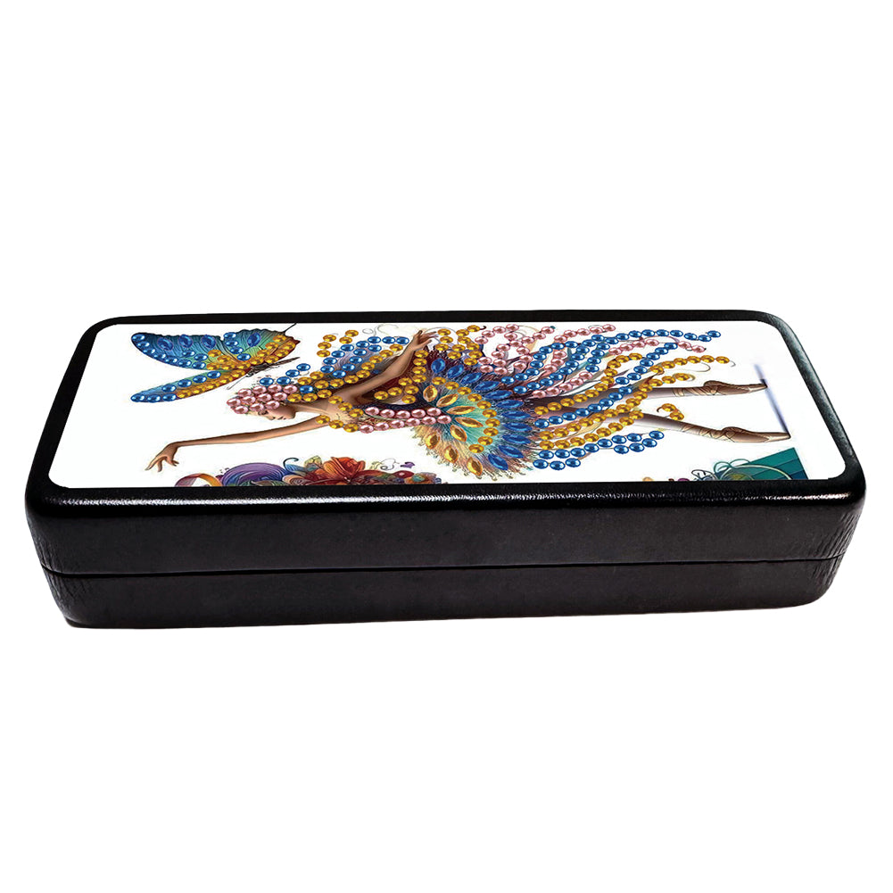 Butterfly Diamond Painting Eyeglasses Case Glasses Storage Case for Friends Gift