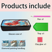 Load image into Gallery viewer, Butterfly Diamond Painting Eyeglasses Case Glasses Storage Case for Friends Gift
