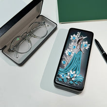 Load image into Gallery viewer, Butterfly Diamond Painting Eyeglasses Case Glasses Storage Case for Friends Gift
