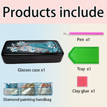 Load image into Gallery viewer, Butterfly Diamond Painting Eyeglasses Case Glasses Storage Case for Friends Gift
