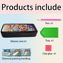Load image into Gallery viewer, Butterfly Diamond Painting Eyeglasses Case Glasses Storage Case for Friends Gift
