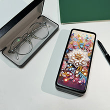 Load image into Gallery viewer, Butterfly Diamond Painting Eyeglasses Case Glasses Storage Case for Friends Gift
