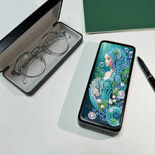 Load image into Gallery viewer, Butterfly Diamond Painting Eyeglasses Case Glasses Storage Case for Friends Gift
