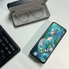 Load image into Gallery viewer, Butterfly Diamond Painting Eyeglasses Case Glasses Storage Case for Friends Gift
