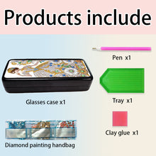Load image into Gallery viewer, Butterfly Diamond Painting Eyeglasses Case Glasses Storage Case for Friends Gift
