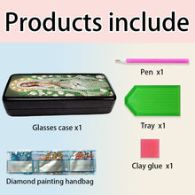 Load image into Gallery viewer, Butterfly Diamond Painting Eyeglasses Case Glasses Storage Case for Friends Gift
