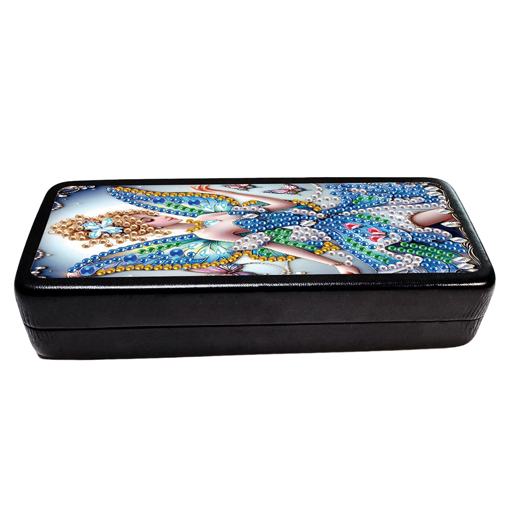 Butterfly Diamond Painting Eyeglasses Case Glasses Storage Case for Friends Gift