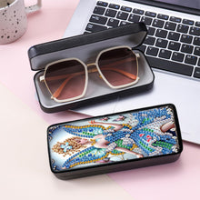 Load image into Gallery viewer, Butterfly Diamond Painting Eyeglasses Case Glasses Storage Case for Friends Gift
