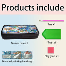 Load image into Gallery viewer, Butterfly Diamond Painting Eyeglasses Case Glasses Storage Case for Friends Gift
