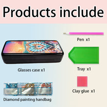 Load image into Gallery viewer, Butterfly Diamond Painting Eyeglasses Case Glasses Storage Case for Friends Gift
