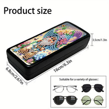 Load image into Gallery viewer, Butterfly Diamond Painting Eyeglasses Case Glasses Storage Case for Friends Gift
