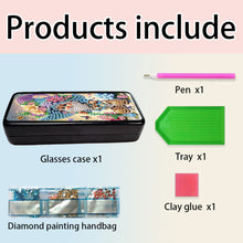 Load image into Gallery viewer, Butterfly Diamond Painting Eyeglasses Case Glasses Storage Case for Friends Gift
