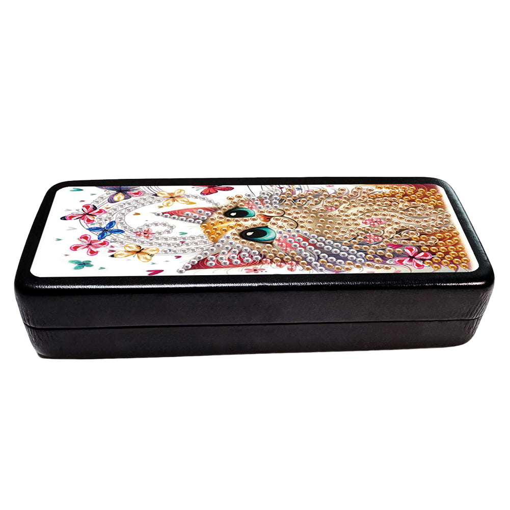 Butterfly Diamond Painting Eyeglasses Case Glasses Storage Case for Friends Gift