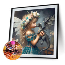 Load image into Gallery viewer, Diamond Painting - Full Square - Dragon and elf (30*30CM)
