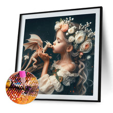 Load image into Gallery viewer, Diamond Painting - Full Square - Dragon and elf (30*30CM)
