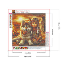 Load image into Gallery viewer, Diamond Painting - Full Round - Indian child (30*30CM)
