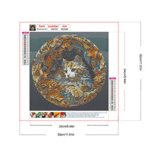 Load image into Gallery viewer, Diamond Painting - Full Round - Paper-carved cats (30*30CM)
