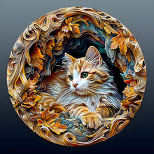 Load image into Gallery viewer, Diamond Painting - Full Round - Paper-carved cats (30*30CM)
