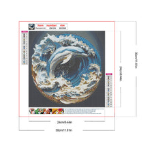 Load image into Gallery viewer, Diamond Painting - Full Round - Paper-carved dolphins (30*30CM)
