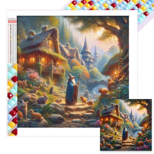 AB Diamond Painting - Full Round - Gnome¡¯s home (40*40CM)