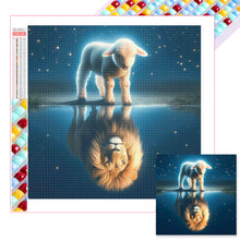 Load image into Gallery viewer, Diamond Painting - Full Square - Lions and sheep (30*30CM)
