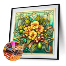 Load image into Gallery viewer, Diamond Painting - Full Round - Glass art - Yellow flower (30*30CM)
