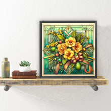 Load image into Gallery viewer, Diamond Painting - Full Round - Glass art - Yellow flower (30*30CM)
