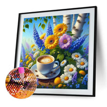 Load image into Gallery viewer, Diamond Painting - Full Round - Flower and coffee (30*30CM)
